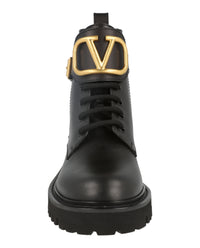 Valentino Womens VLogo Combat Boots