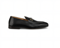 Brunello Cucinelli Mens Horsebit Black Loafers