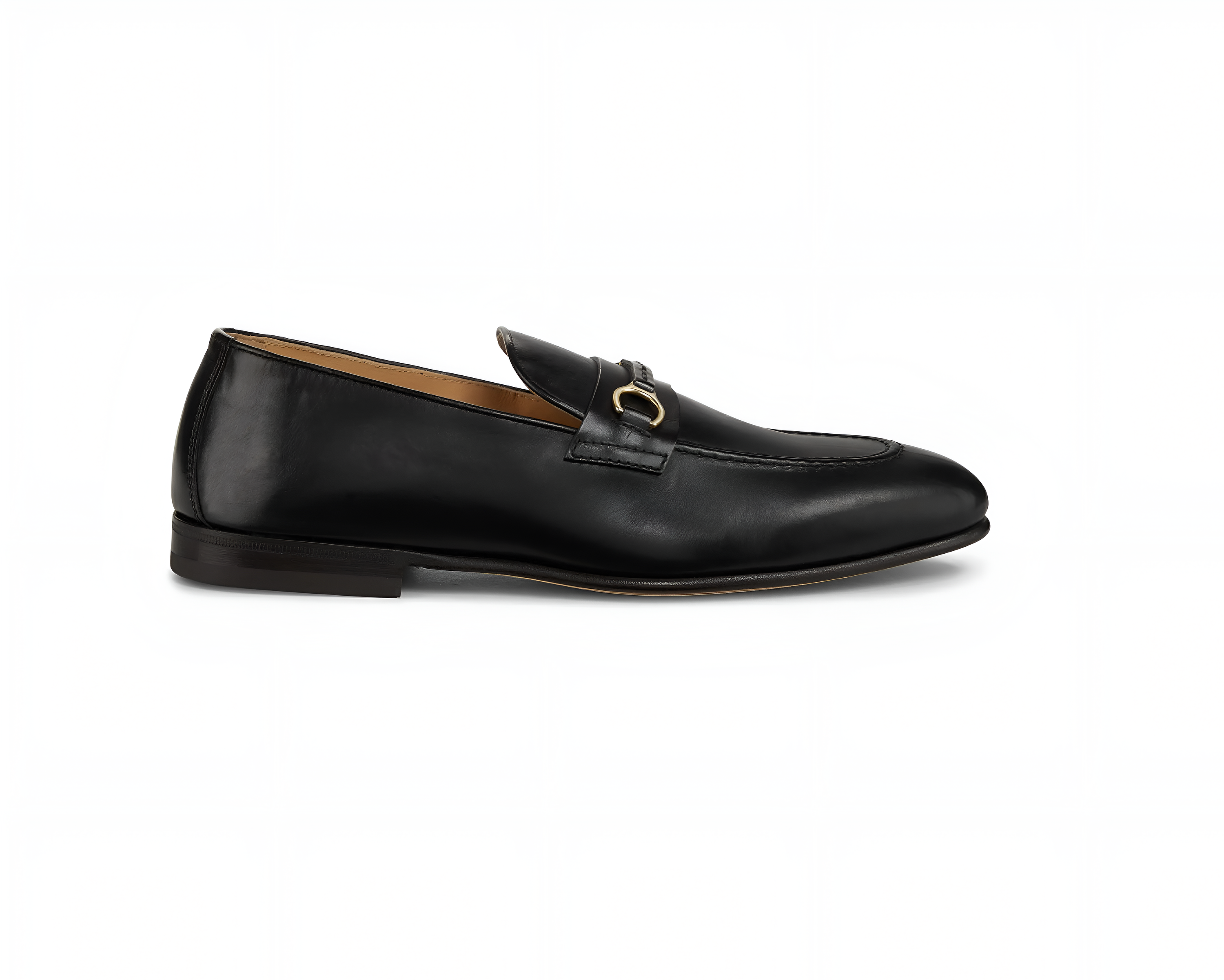 Brunello Cucinelli Mens Horsebit Black Loafers