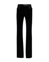 Tom Ford Velvet Flared Trousers with Contrast Waistband