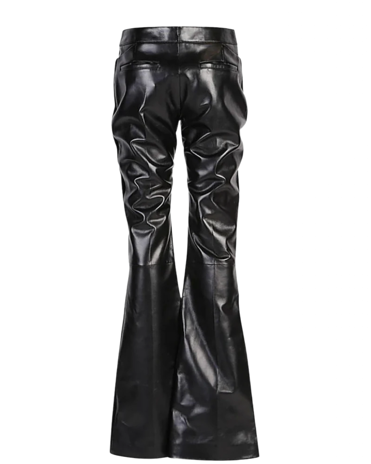 Tom Ford Leather High-Waist Flared Trousers