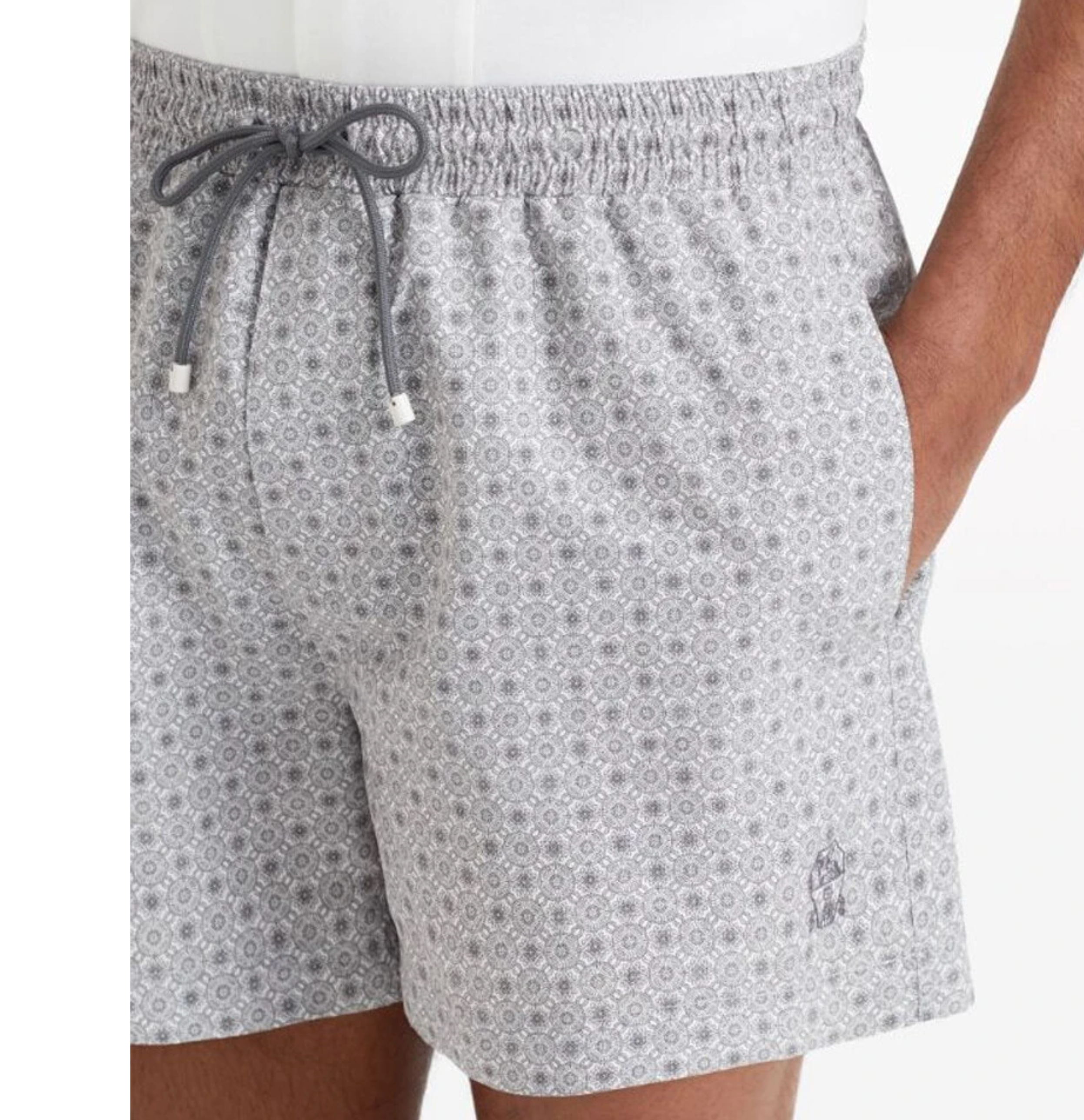 Brunello Cucinelli Mens Swimwear in Grey