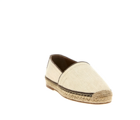 Brunello Cucinelli Piping Espadrilles in Ivory with Taupe Accents