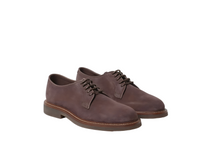 Brunello Cucinelli Mens Brogues In Brown With Round Toe and Suede Finish