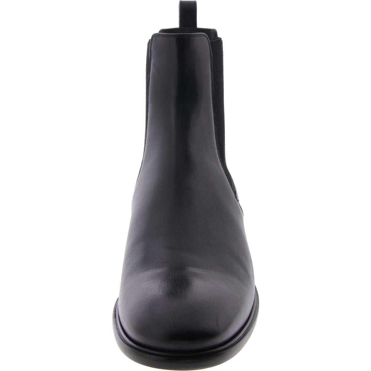 Oddo Womens Faux Leather Pull On Chelsea Boots