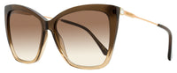 Jimmy Choo Butterfly Sunglasses Seba 0MYHA Brown-Beige/Copper 58mm Brown-Beige Copper