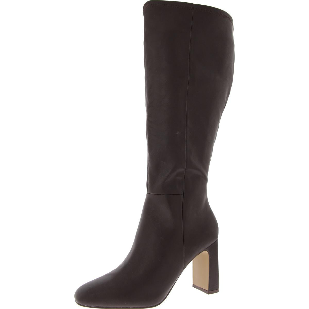 Wise Womens Wide Calf Faux Leather Knee-High Boots