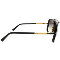 Mach-One DRX-2030-G-BLK-18K-59 Unisex Aviator Sunglasses