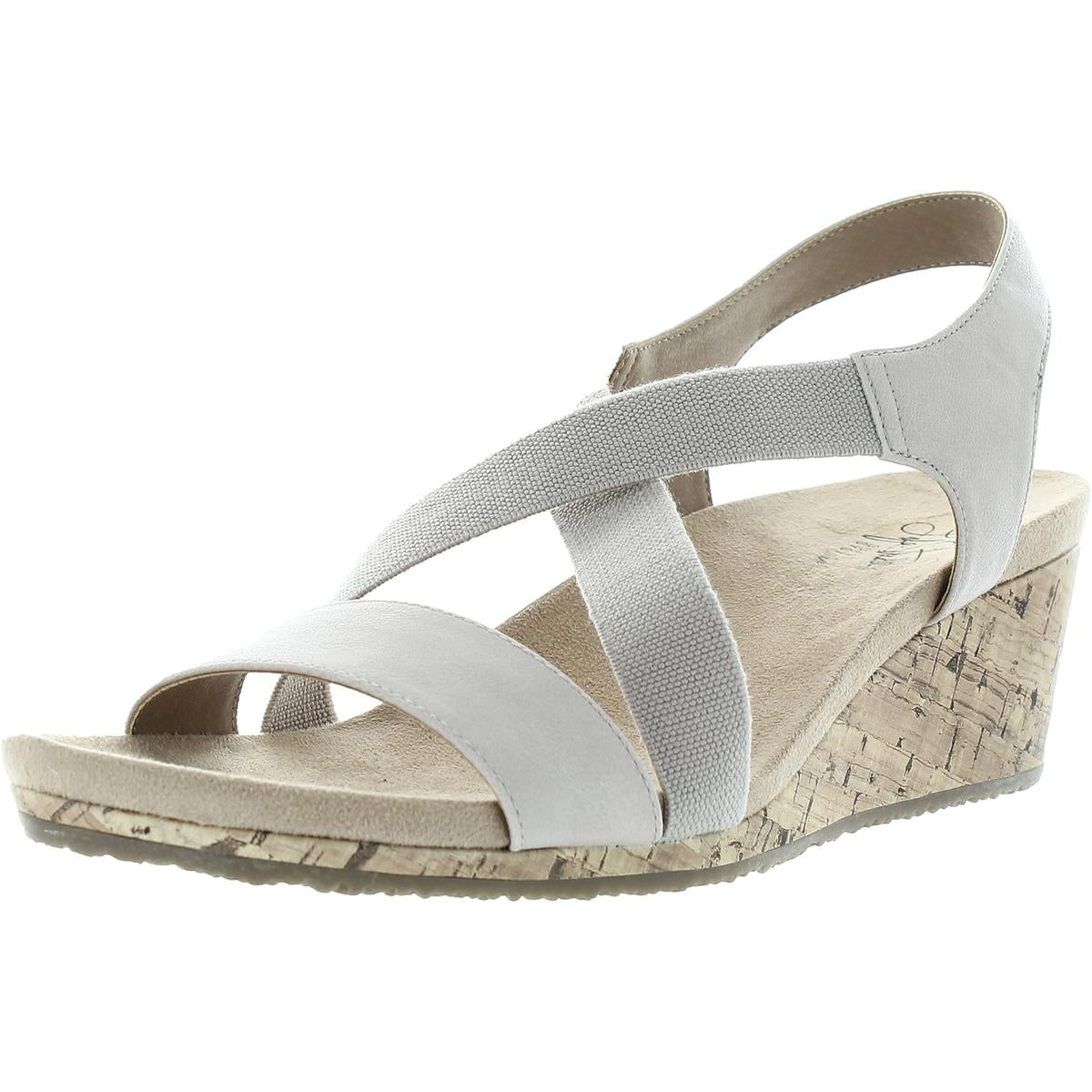 Mexico Womens Laceless Slip On Wedge Sandals