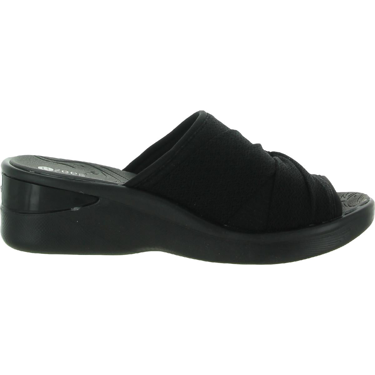 Smile II Womens Slip On Wedge Sandals