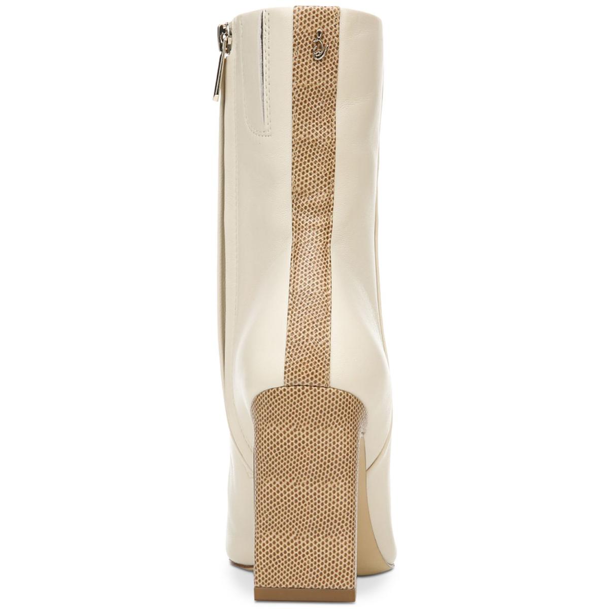 Anika Womens Leather Mid-Calf Boots