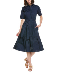 Stella Parker Nicolette Drop Waist Midi Shirtdress