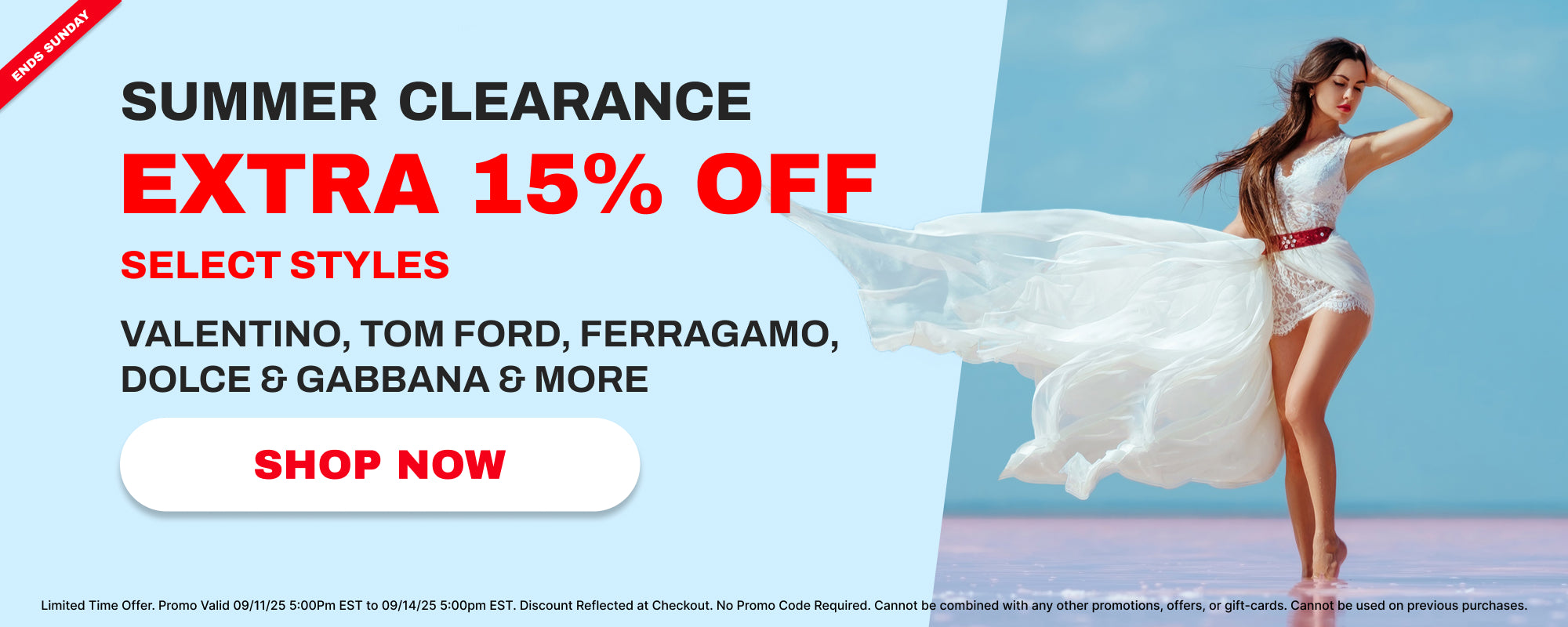 summer clearance extra 15 percent off