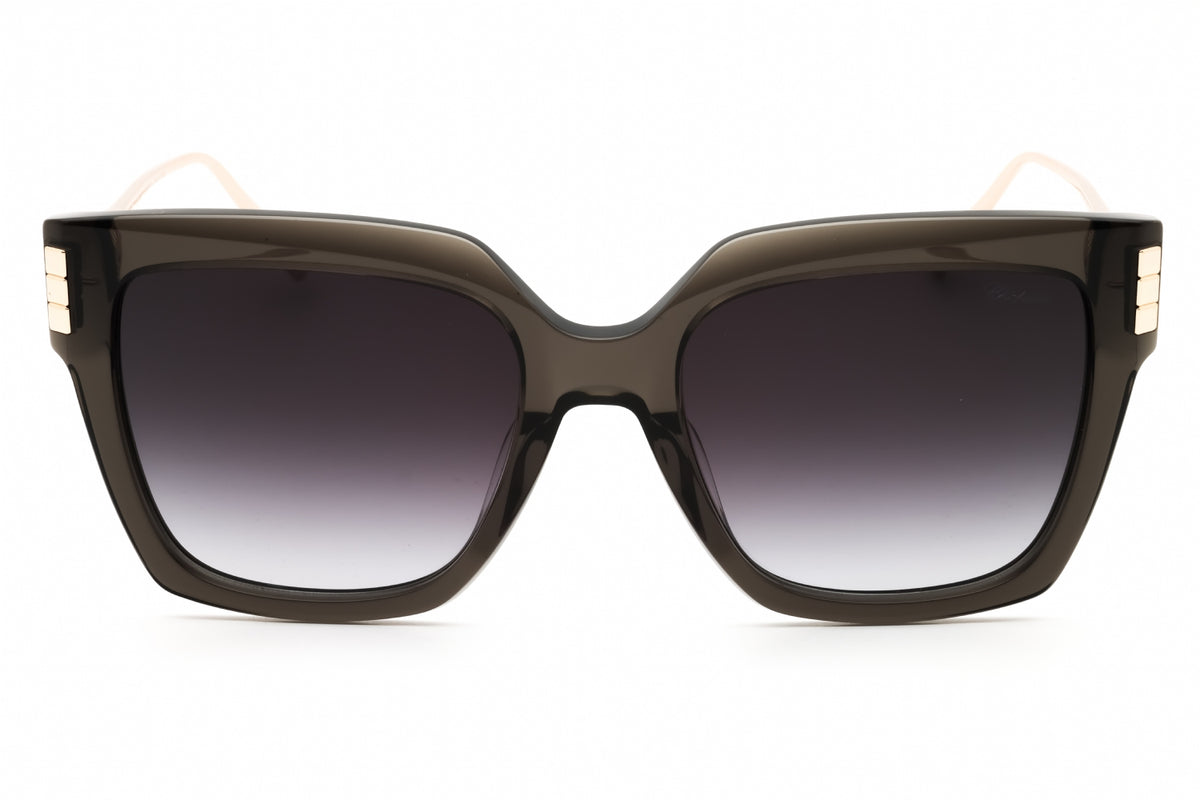 Chopard Sunglasses Square Full Rim, Shiny Transparent Grey Frame and Grey Gradient Lens SCH353M0840