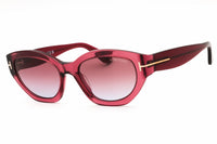 Tom Ford Sunglasses Cat Eye Full Rim, Pink Frame and Pink Gradient Lens FT108666Y