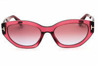 Tom Ford Sunglasses Cat Eye Full Rim, Pink Frame and Pink Gradient Lens FT108666Y