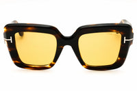 Tom Ford Tom Ford Sunglasses Square Full Rim, Shiny Black Frame and Smoke Lens FT115701A
