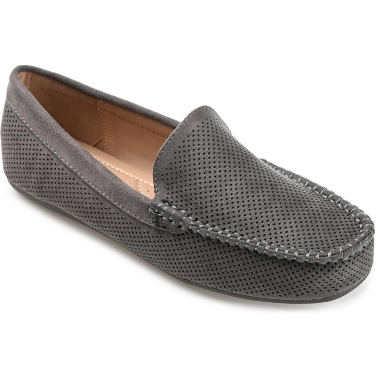 Halsey Womens Faux Suede Lifestyle Loafers