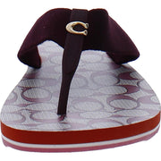 Zoe Webbed Womens Thong Slip On Flip-Flops