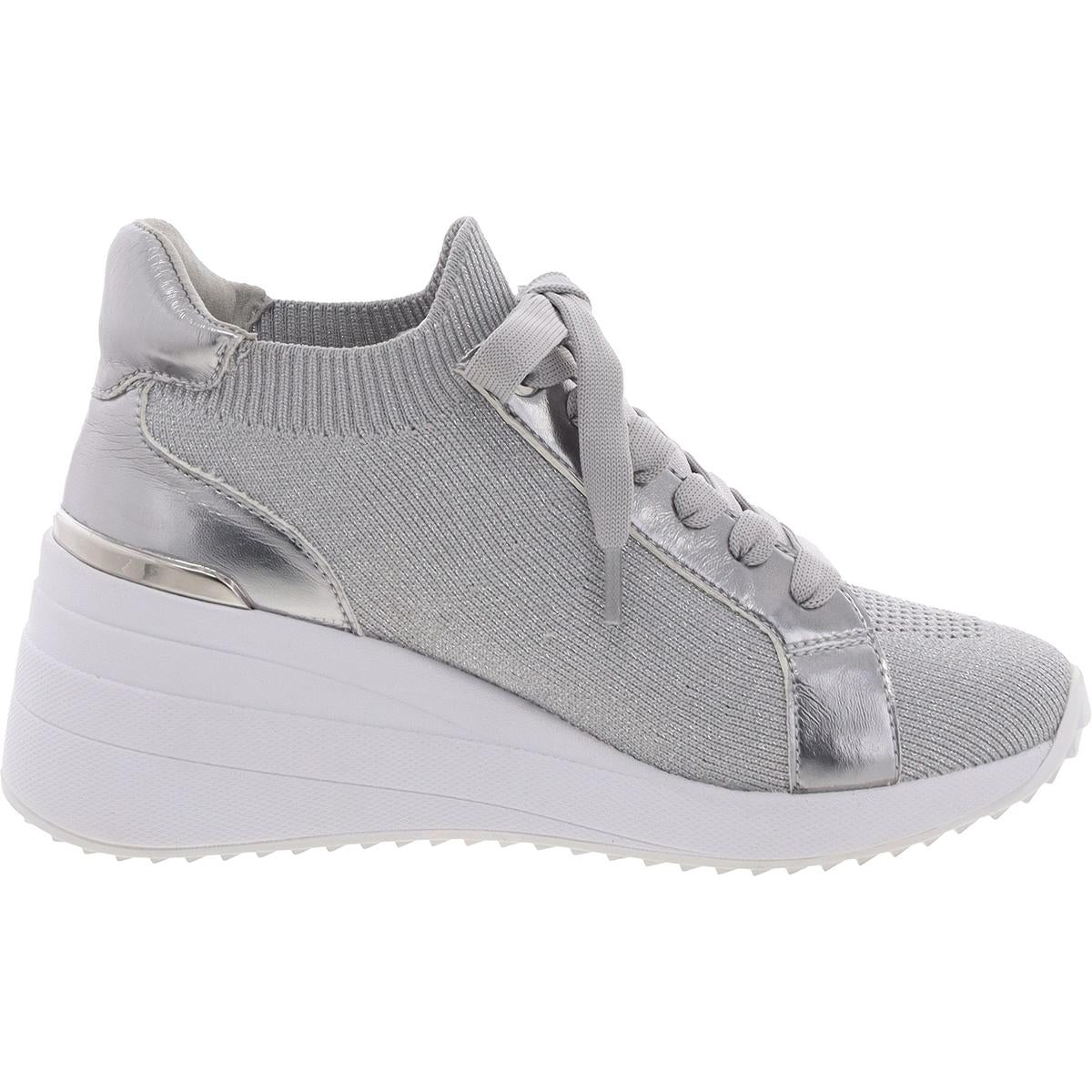 KASIA LACE UP WEDGE Womens Cushioned Footbed Canvas Casual And Fashion Sneakers