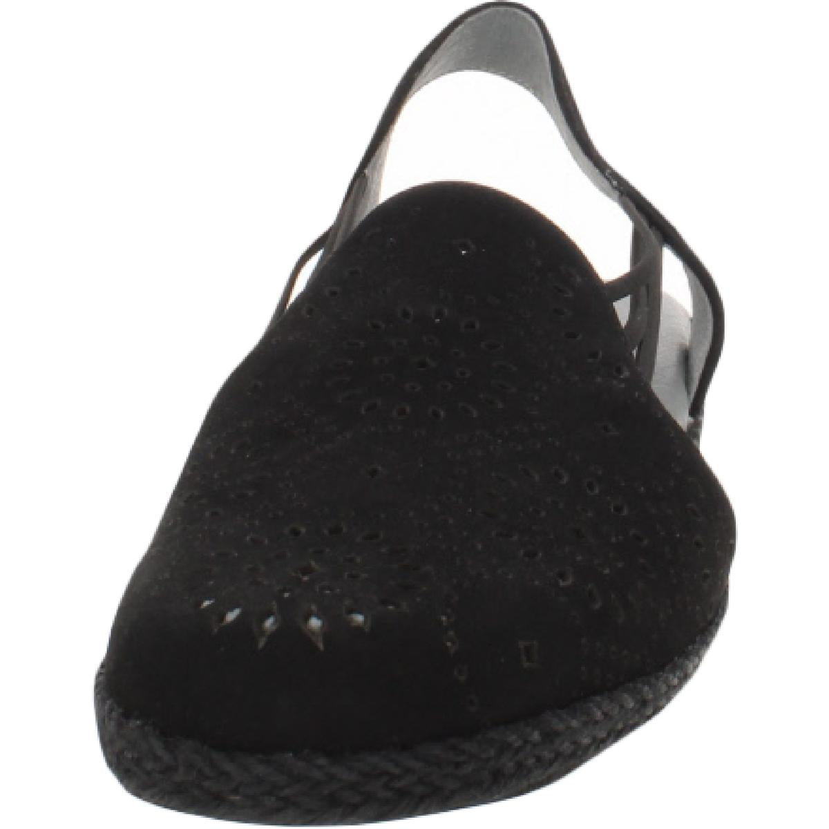 Zena Womens Laser Cut Slip On Espadrilles