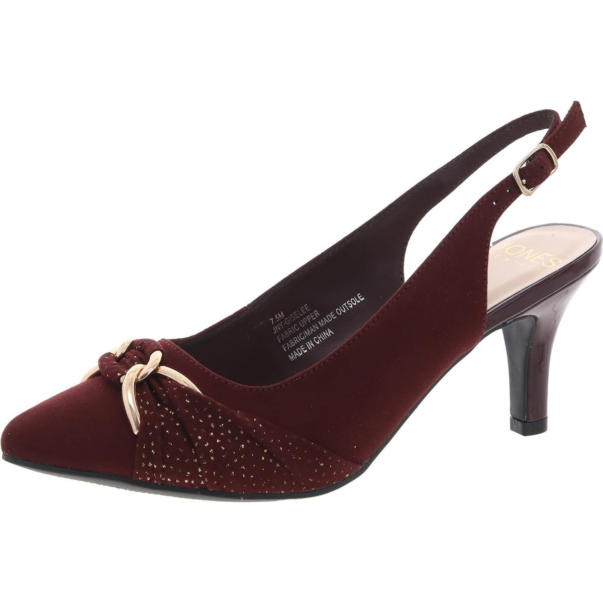 Giselee Womens Metallic Embellished Pumps