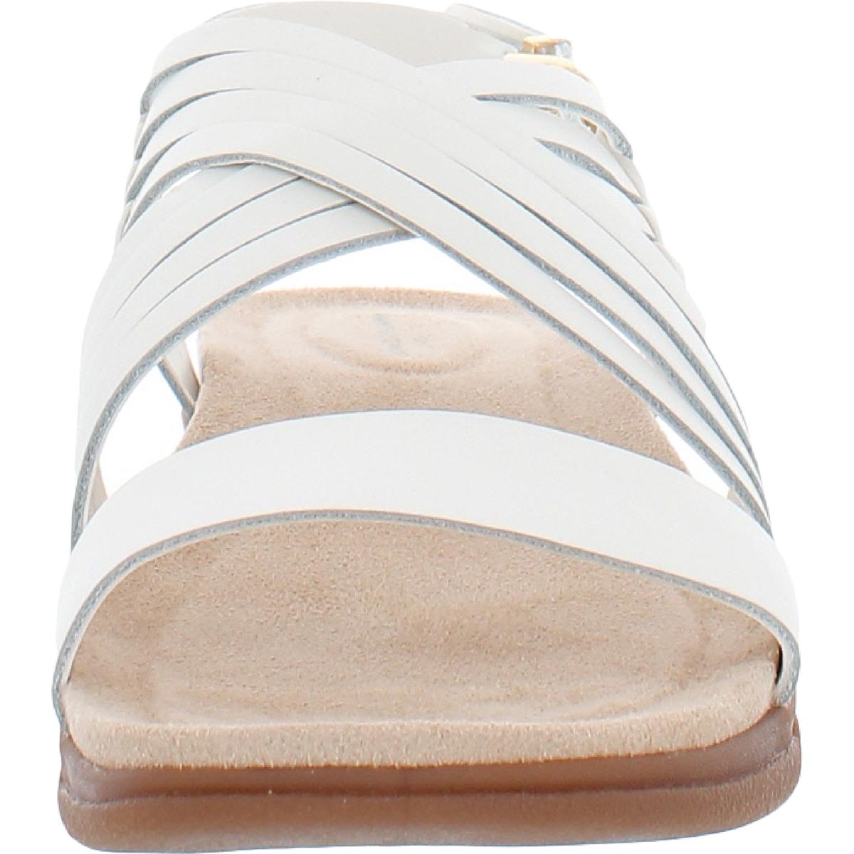 Marlis Womens Leather Padded Sole Slingback Sandals