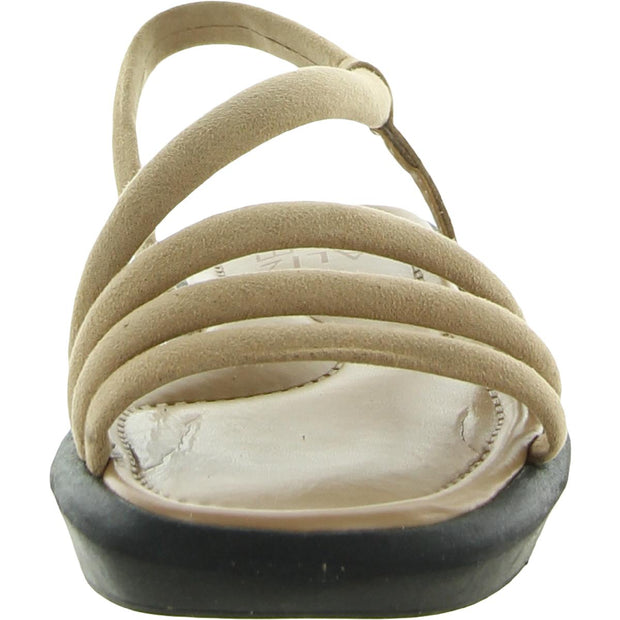 Hobby Womens Strappy Square Toe Wedge Sandals