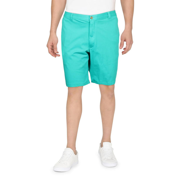 Mens Classic Fit Flat Front Bermuda Shorts