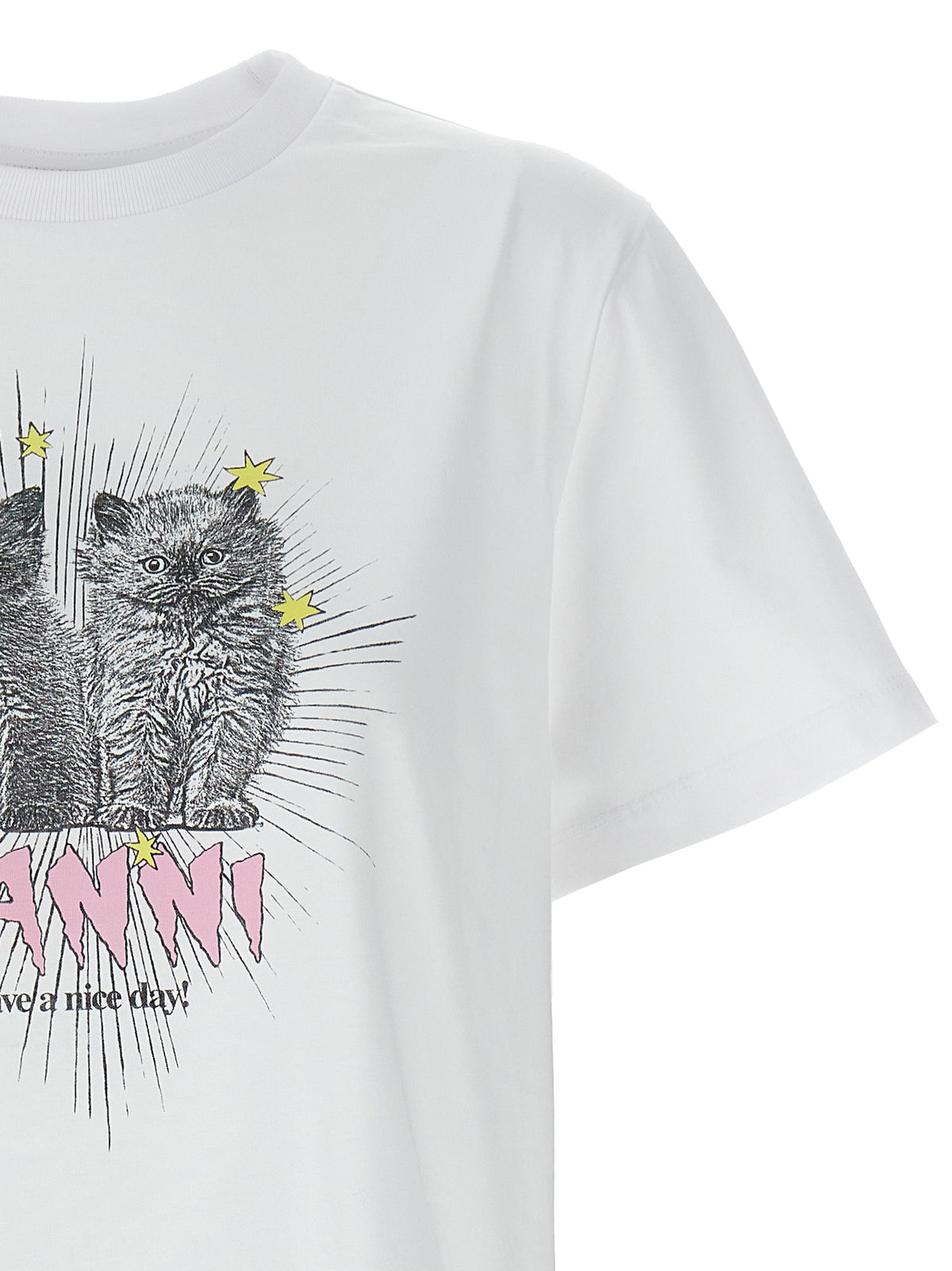 Ganni Women 'Kittens' T-Shirt