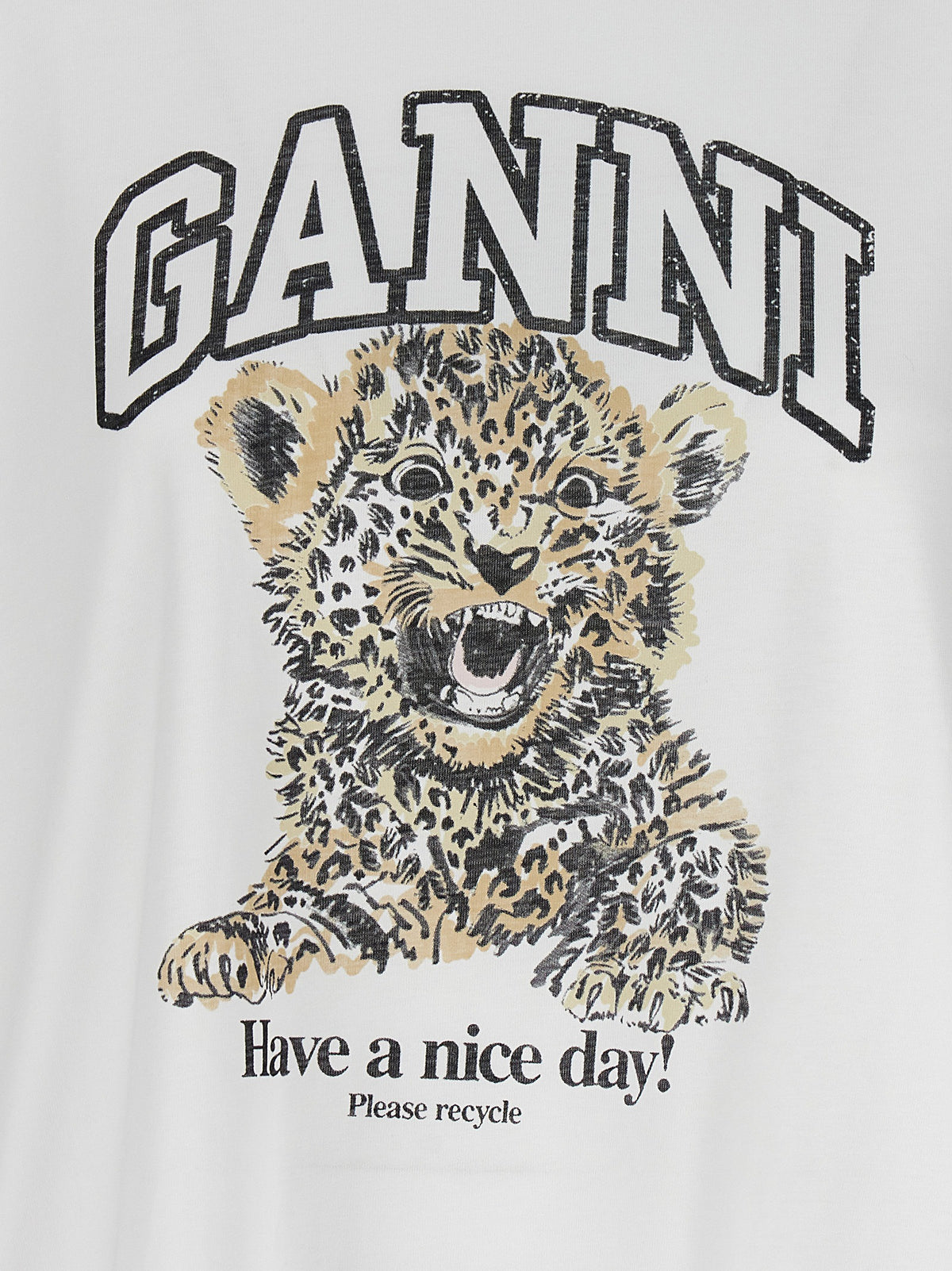 GANNI Ganni Women 'Leopard' T-Shirt