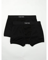 Tom Ford Boxer Briefs Cotton Blend Men Black Underwear