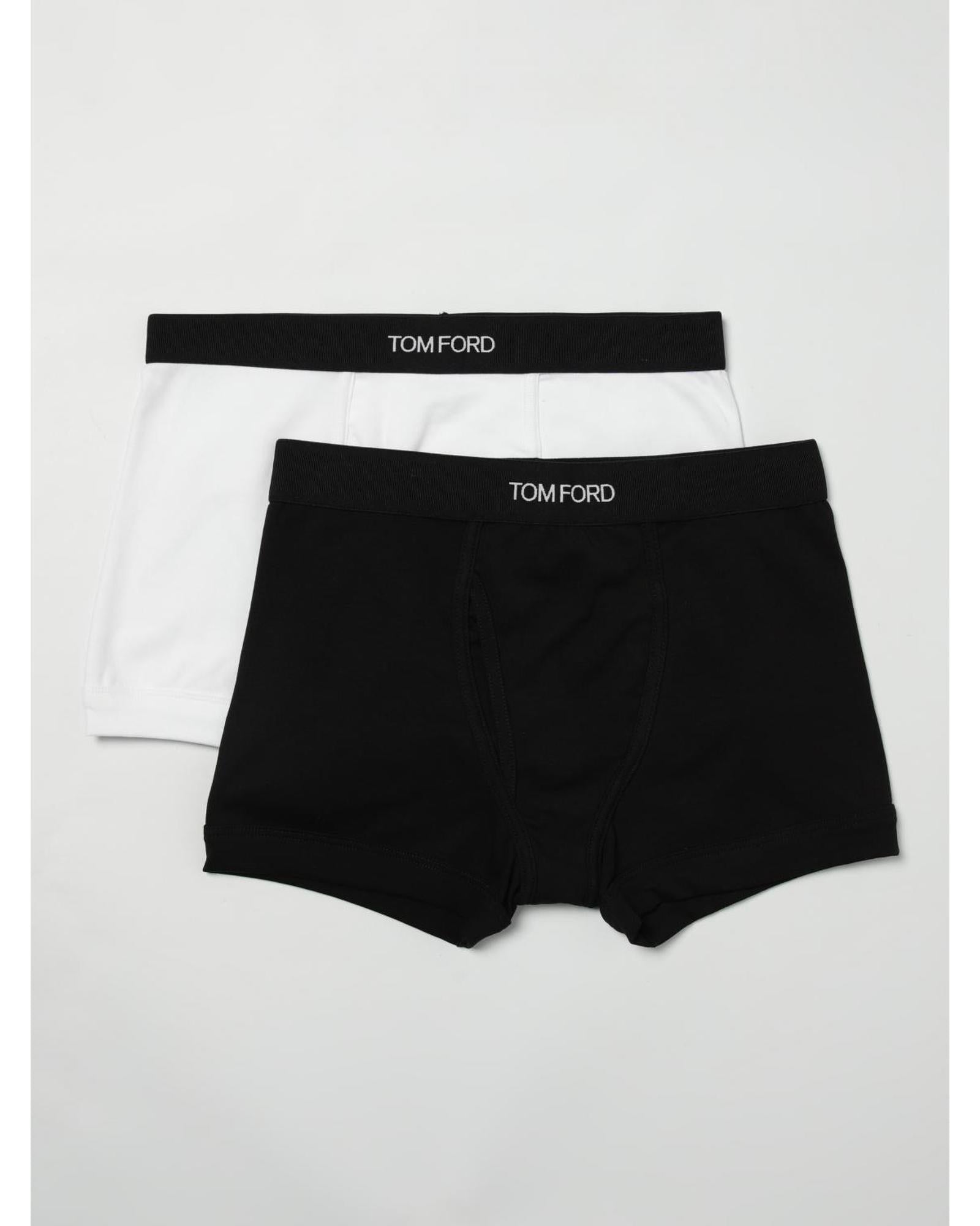 Tom Ford Logo Waistband Boxer Briefs Men Black 1 Underwear