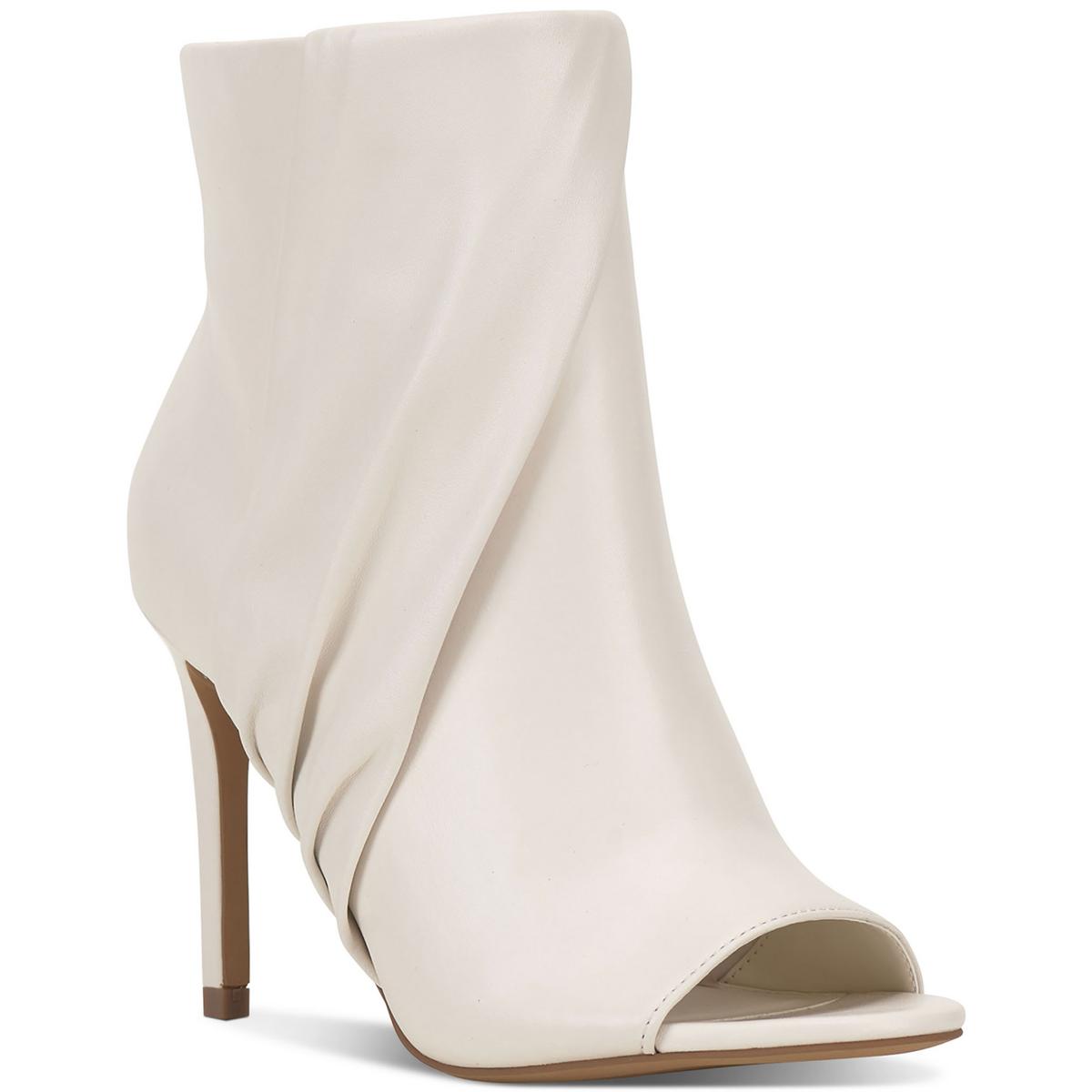 Atonna Womens Ruched Peep Toe Booties