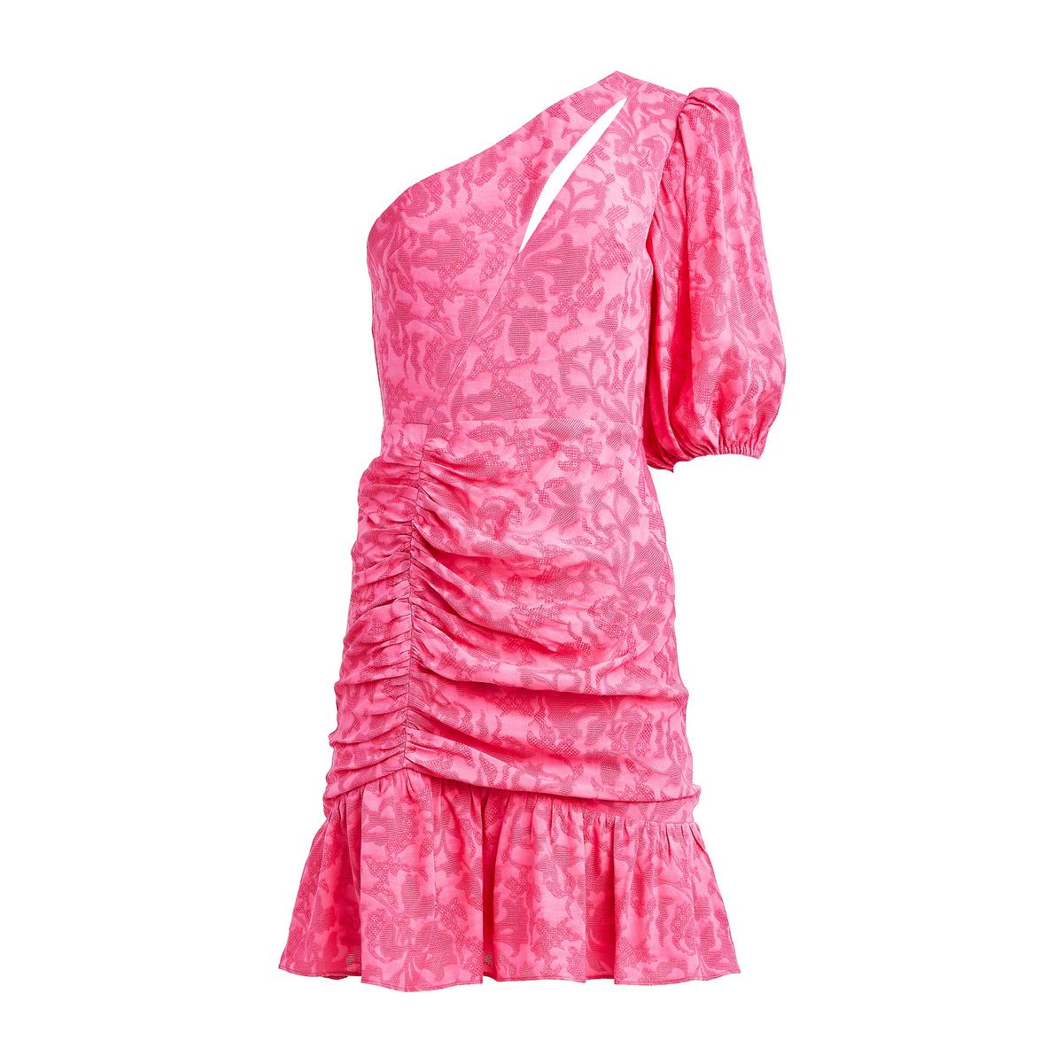Womens Mini One Shoulder Cocktail And Party Dress