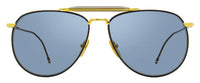 Thom Browne Pilot Sunglasses TB015LTD NVYGLD Gold/Navy 62mm