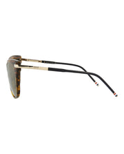 Thom Browne Unisex Round/Oval Walnut Gold Green Fashion Designer Eyewear