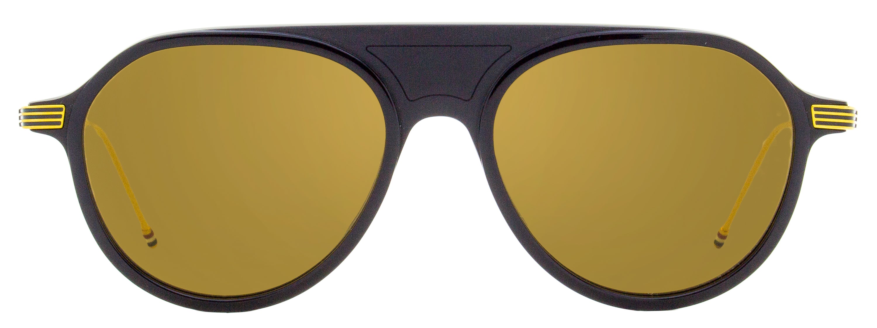 Thom Browne Pilot Sunglasses TB809 CNVYGLD Navy/Gold 55mm – Bluefly