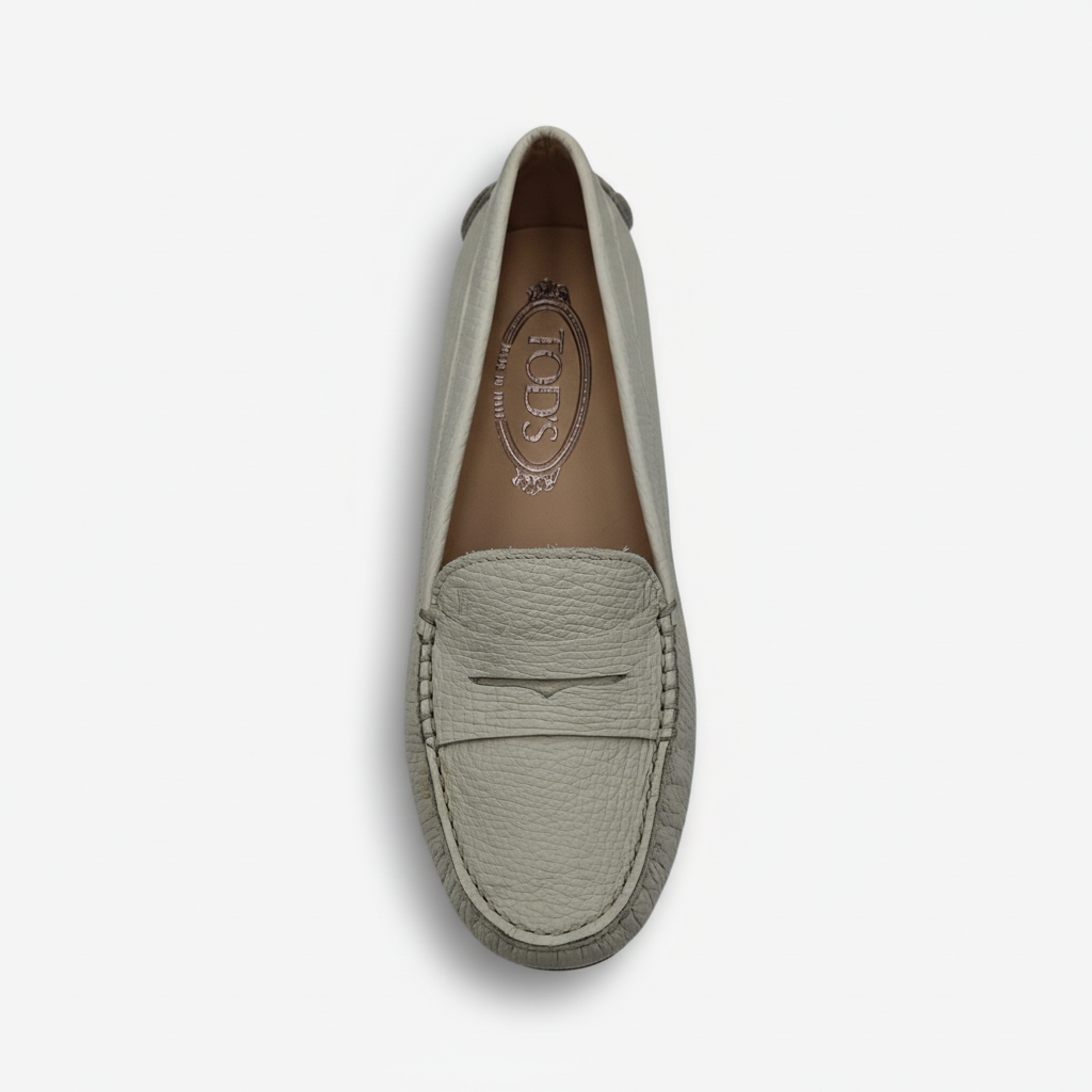TODS WOMENS LOAFERS IN PEARL