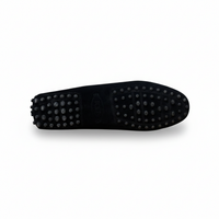 Tods Women's Pebbled Leather Loafers in Black