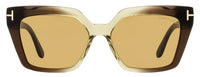 Tom Ford Winona Sunglasses TF1030 47J Brown-Amber 53mm FT1030