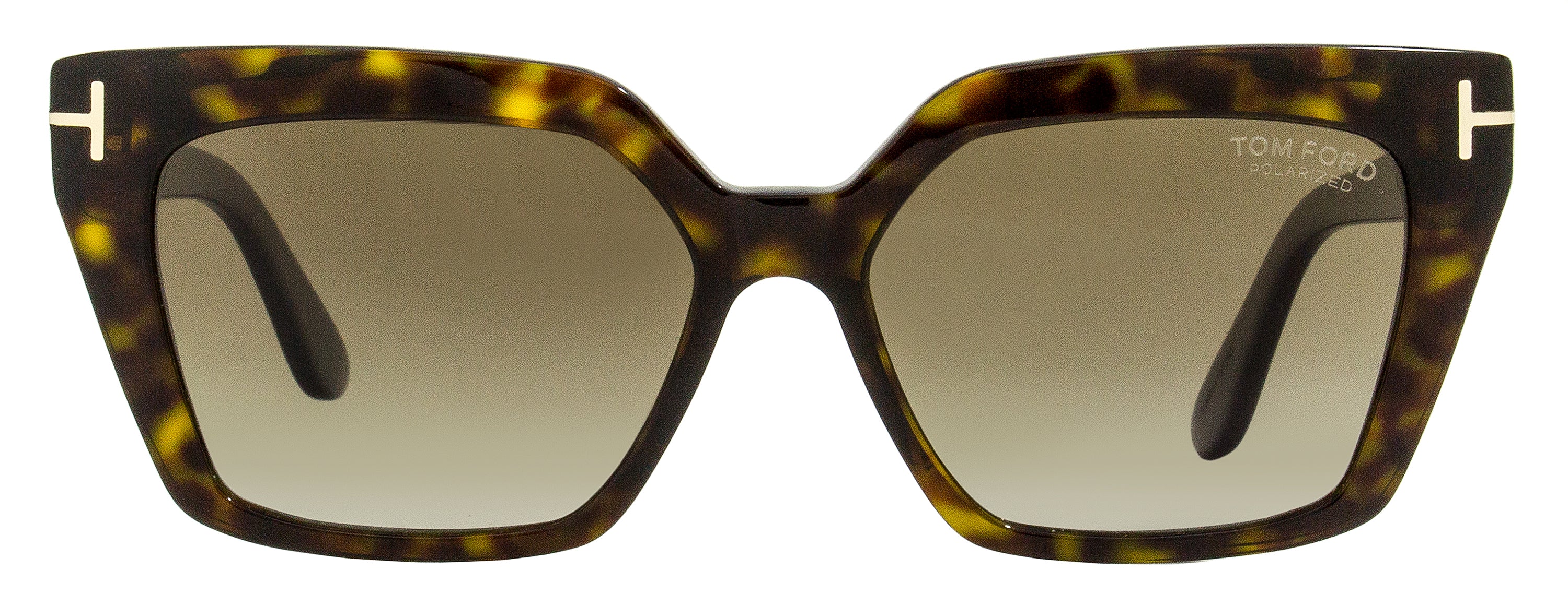 Tom Ford TF1030 Winona Polarized Sunglasses 52H Dark Havana 53mm