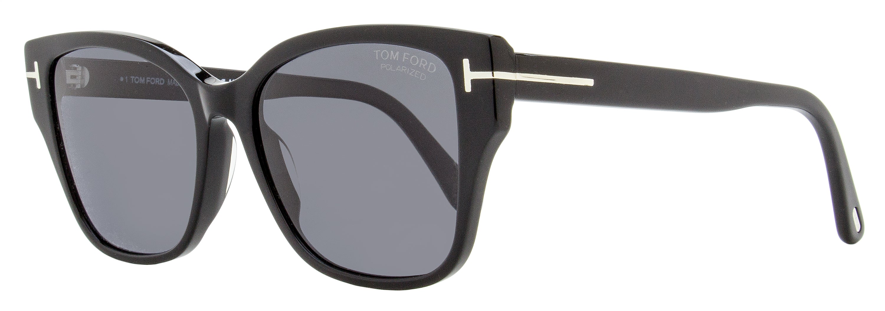 Tom Ford Polarized Elsa Sunglasses TF1108 01D Black 55mm FT1108 Black