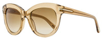 Tom Ford Odette Sunglasses TF1189 45F Transaparent Brown 53mm FT1189 Transaparent Brown