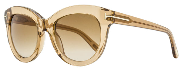 Tom Ford Odette Sunglasses TF1189 45F Transaparent Brown  display picture 3