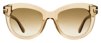 Tom Ford Odette Sunglasses TF1189 45F Transaparent Brown 53mm FT1189