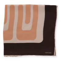 Tom Ford Mens Brown Multi Pocket Square