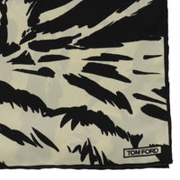 Tom Ford Mens Black/Yellow Pocket Square