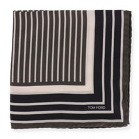 Tom Ford Mens Black Pocket Square