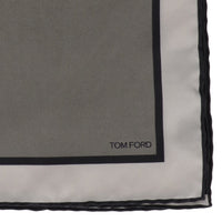 Tom Ford Mens Grey Pocket Square